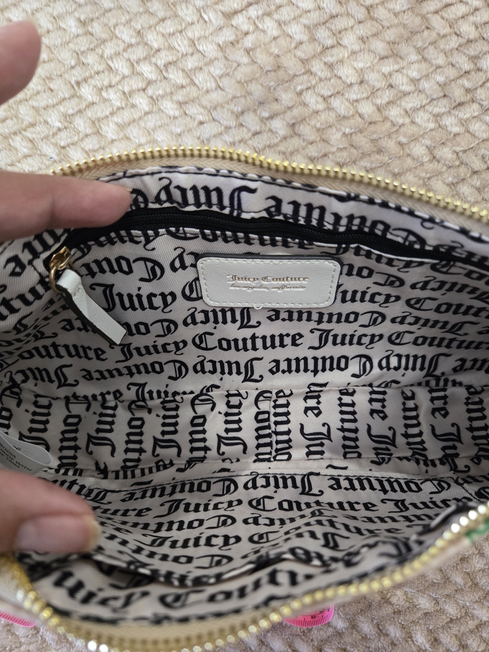 Juicy Couture Fruitful Lemon Print Shoulder Bag NWT ๐ Sandstone Multi - Picture 15 of 15